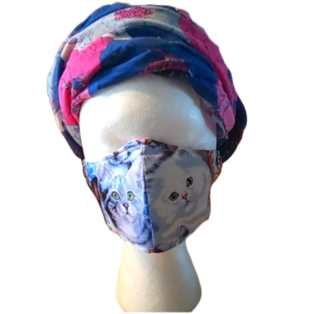 WOMEN’S “PURRRFECTLY ADORABLE” KITTEN COTTON MASK
